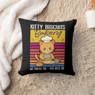 Almofada Gato Conhecendo Biscoitos De Gatinho De Criador Nó