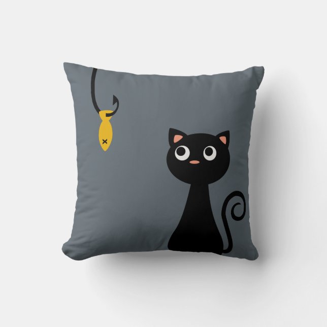 Almofada Gato da pesca (Frente)