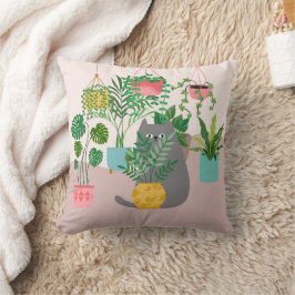 Almofada Gato das Plantas