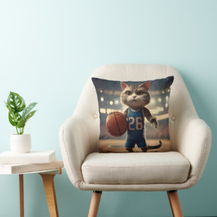 Almofada Gato de basquete,