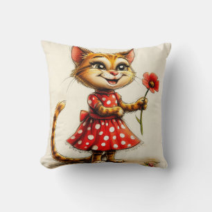 Almofada Gato de desenho animado fofo