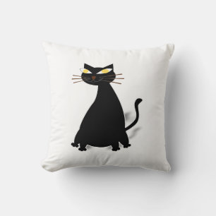 Almofada Gato de Gordura Preto