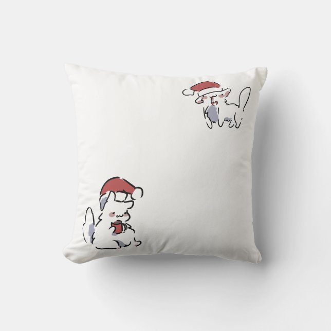 Almofada Gato de Natal (Frente)