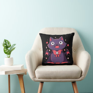 Almofada Gato de Vampiro Bonito