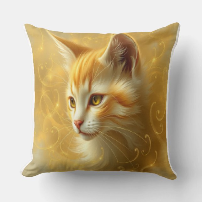 Almofada Gato dourado  (Frente)