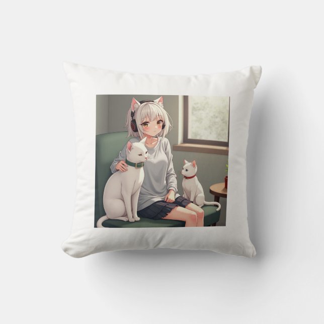 Almofada Gato engraçado (Frente)