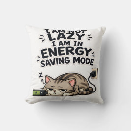Almofada Gato Escocês Dobrado Engraçado Modo de Economia de