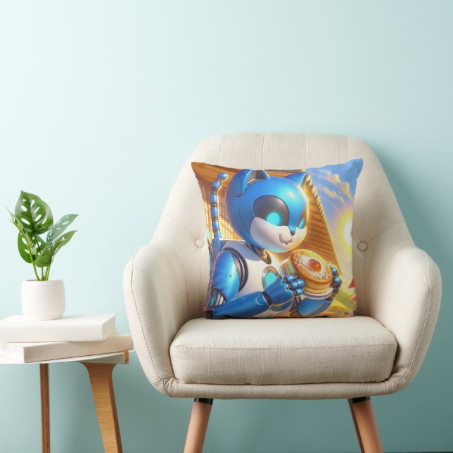 Almofada Gato espacial com Donut  (Cadeira)