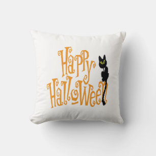 ALMOFADA GATO FELIZ NO HALLOWEEN