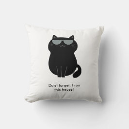 Almofada Gato Fofo - Agora eu mando nesta casa!
