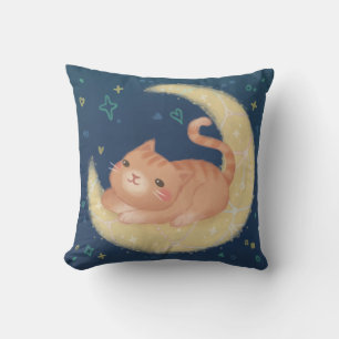 Almofada Gato Fofo na Lua