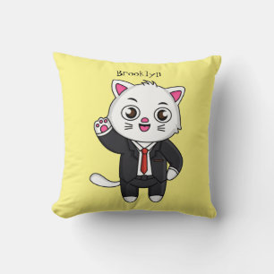 Almofada Gato gatinho bonito em desenho animado