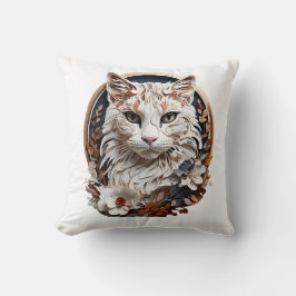 Almofada gato,gatinho com flor