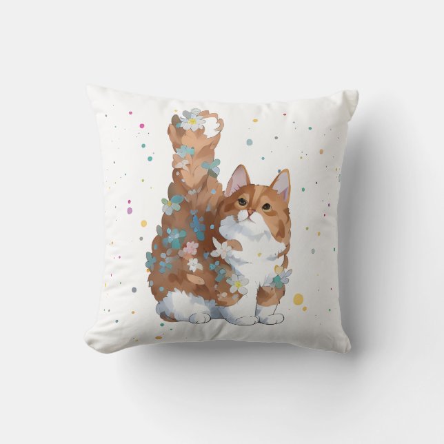 Almofada Gato Gato Gato Gato De Animais De Companhia (Frente)