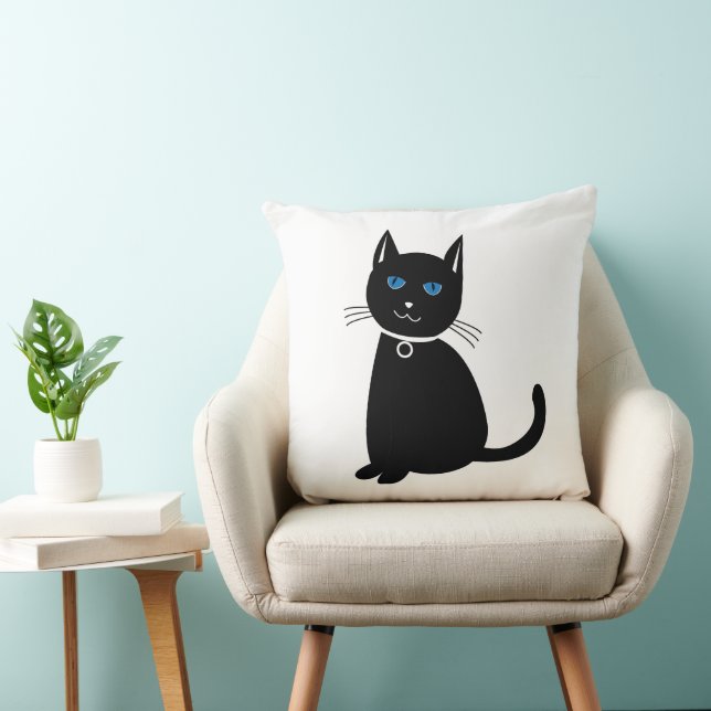 Almofada Gato Gato Preto (Cadeira)