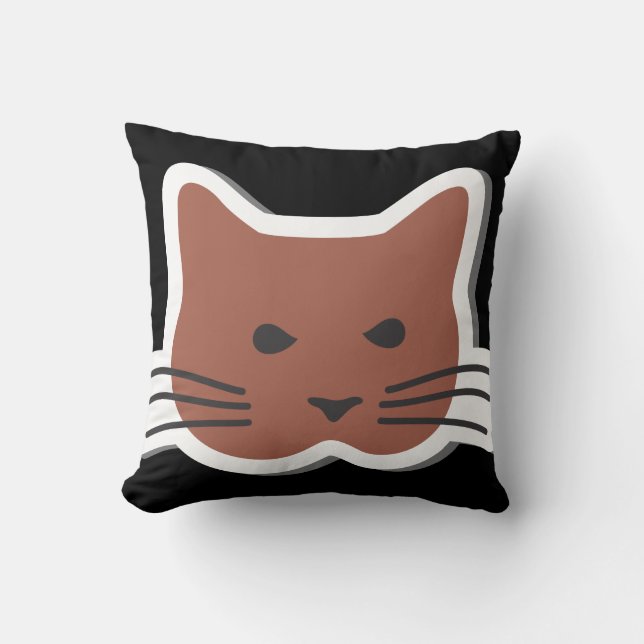 Almofada Gato irritado (Frente)