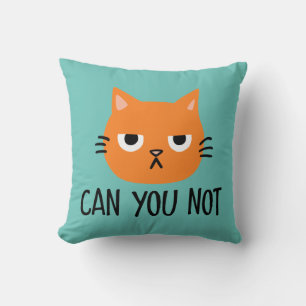 Almofada Gato irritado não pode ser engraçado?