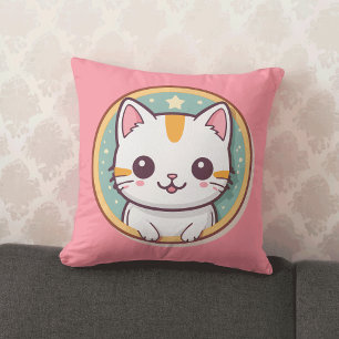 Almofada Gato Japonês Bonito Kawaii Kitten