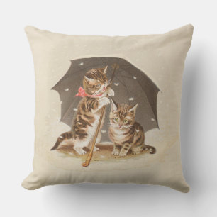 Almofada Gato Kitten gatinho antigo vintage bonito