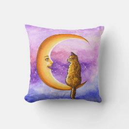 Almofada Gato Laranja na Lua 673