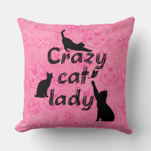 Almofada Gato Louco, Senhora, gatinhos bonitinhos, de cor r