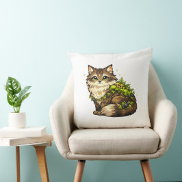 Almofada Gato Maine Coon Fofo com Nome Personalizado