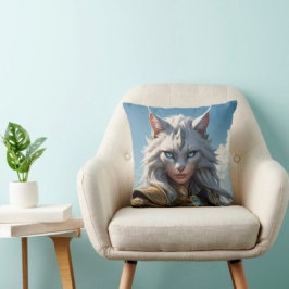 Almofada Gato Malvado de Olhos Azuis