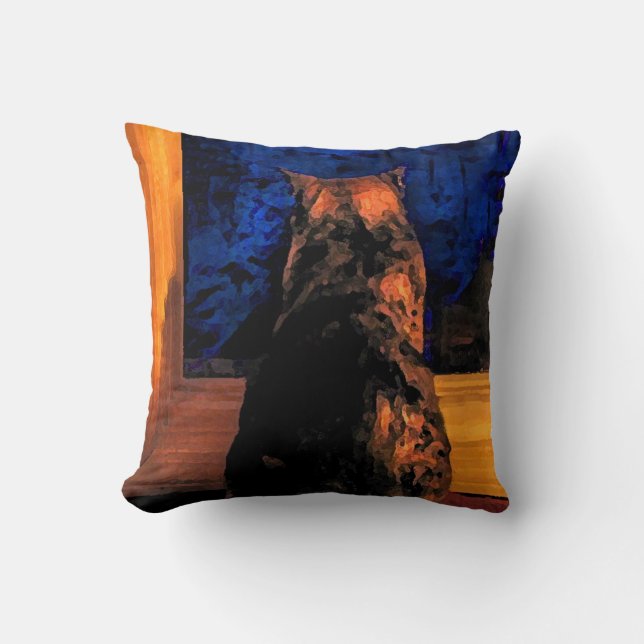 Almofada Gato na janela (Frente)