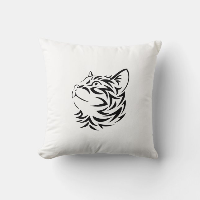 Almofada gato preto (Frente)