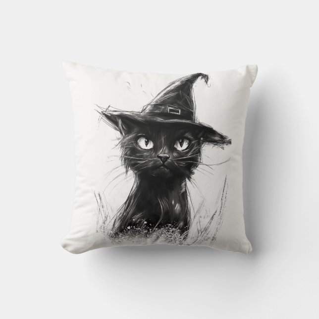 Almofada Gato Preto (Frente)