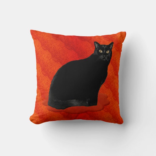 Almofada Gato preto Bewitching (Frente)