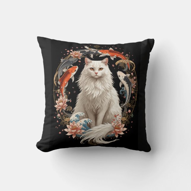 Almofada Gato Preto Celestial (Frente)