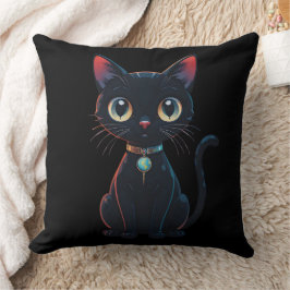 Almofada Gato Preto Pouco Assustador