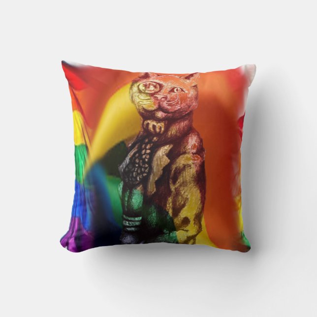 Almofada Gato Pride Steampunk (Frente)