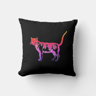Almofada Gato Retro Neon Pop Art