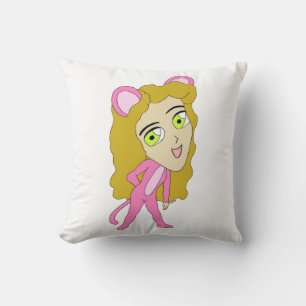 Almofada gato rosa