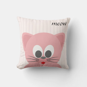 Almofada Gato Rosa Bonito De Tendy