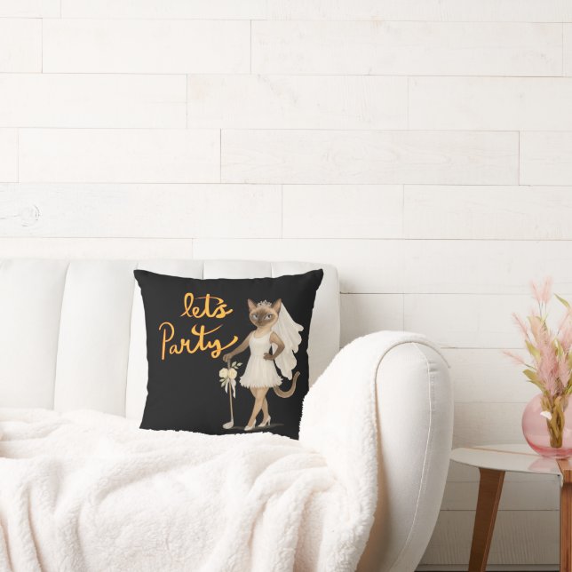 Almofada Gato Siames para Chuveiro de Noiva jogador de golf (Sofá)