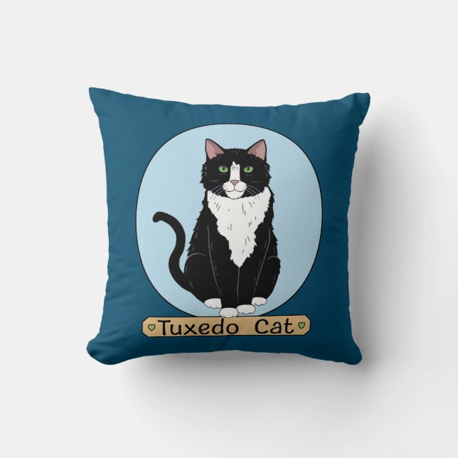 Almofada Gato Smoking (Frente)