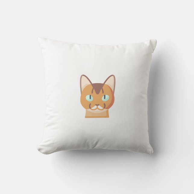 Almofada Gato somali (Frente)