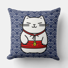 Almofada Gato Sortudo Japonês ou Maneki-Neko