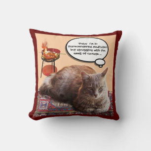 ALMOFADA GATO TURCO EM MEDITAÇÃO TRANSCENDENTAL