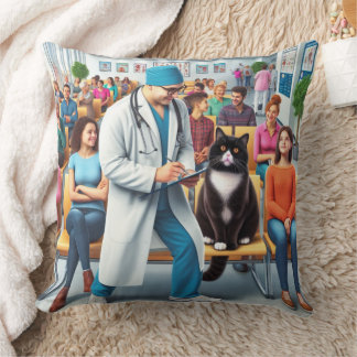 Almofada Gato vai para o hospital