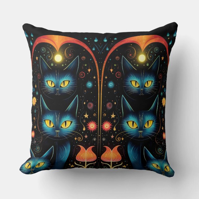 Almofada Gatos azuis (Frente)