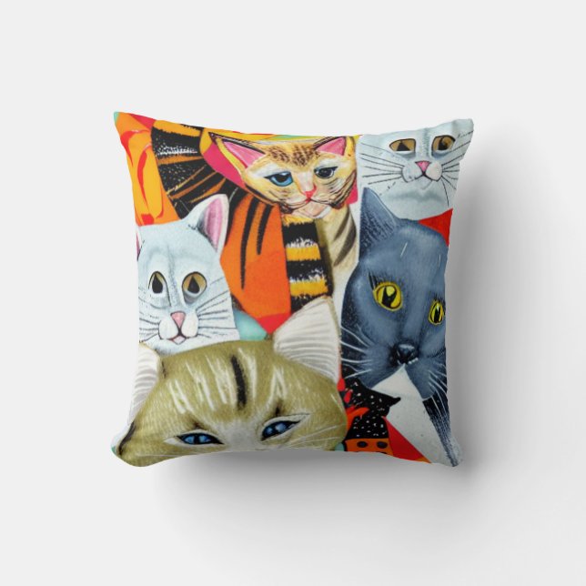 Almofada Gatos Brilhantes e Bonitos (Frente)