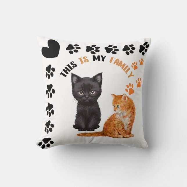 Almofada Gatos da Minha Família (Frente)
