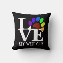 Gatos de Key West AMOR (texto branco)