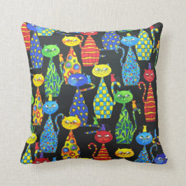 Almofada Gatos e Ratos Coloridos