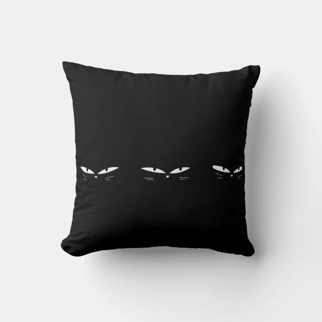 Almofada Gatos em Preto (Frente)