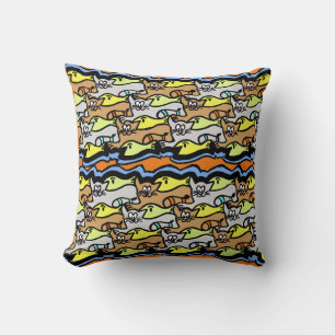 Almofada Gatos Gráficos e Travesseiro decorativo de Anima